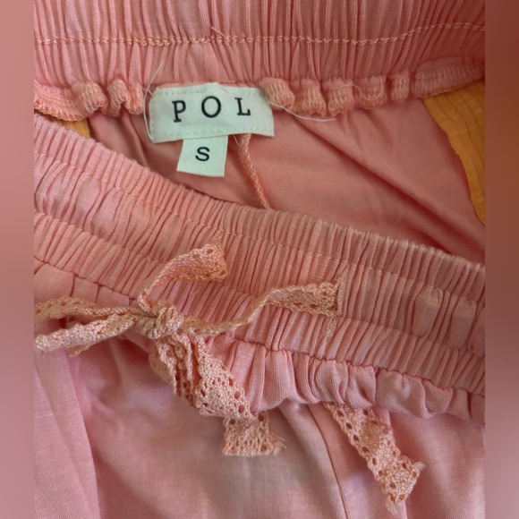 POL FEELING BREEZY WIDE LEG TEXTURED PALAZZO PANTS NWOT - Picture 6 of 7